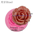 Цветущая Роза, силиконовая форма для торта